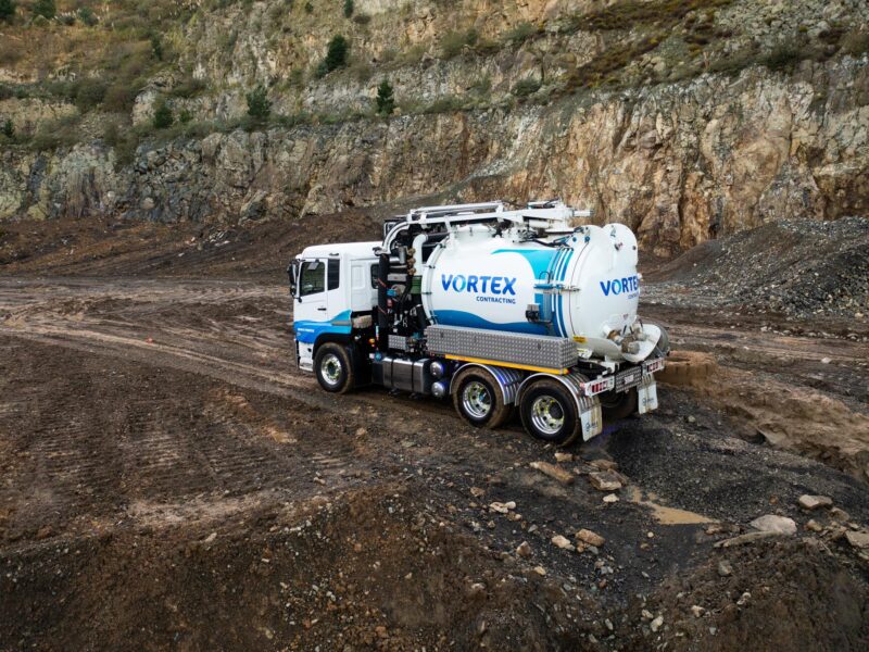 Vortex Contracting on work site with vacuum excavator in Dunedin