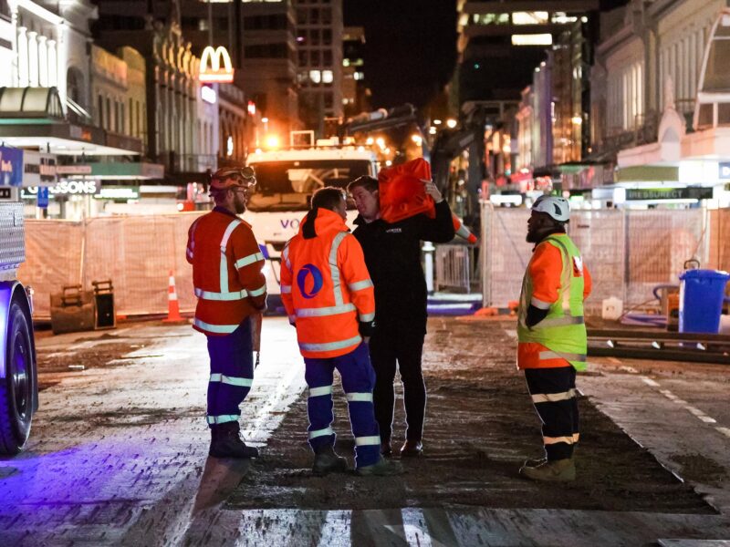 hydro trenching job underway by Vortex Contracting, Christchurch and Dunedin